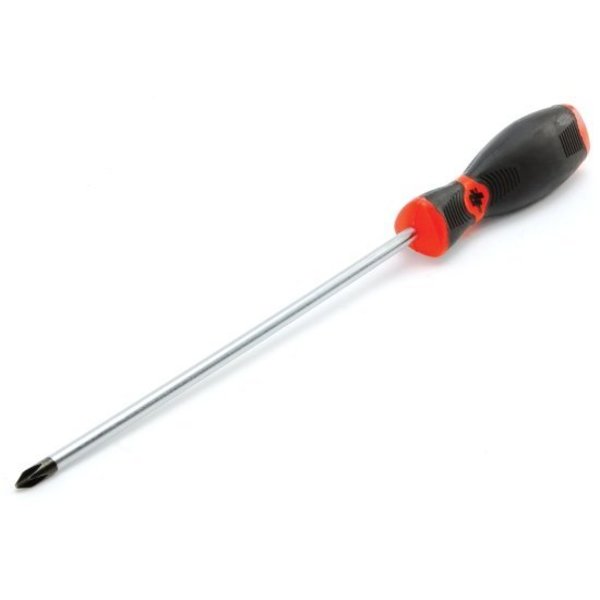 Performance Tool Phillips Round # 2 X 8 In Screwdriver # 2, W30965 W30965